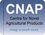 Image of CNAP logo (Centre for Novel Agricultural Products) with strapline 'biology to benefit society.