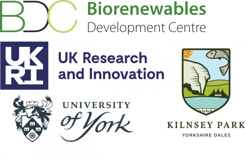 BDC, UKRI, UoY, Kilnsey Park logos