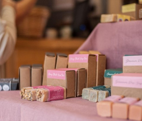 Image of Bee Clean Soaps products on a table