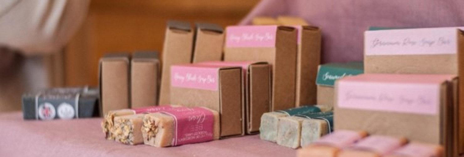 Image of Bee Clean Soaps products on a table