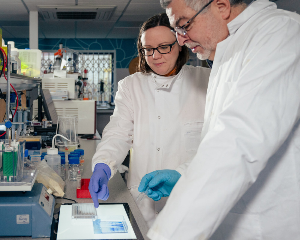 Rosie and Leo in the BIT lab