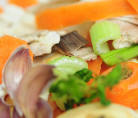 Image of vegetable peelings and scraps