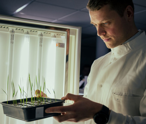 An image of a scientist, Chris Till, working in a laboratory. (Credit - Alex Holland - BioYork Science Imagery)